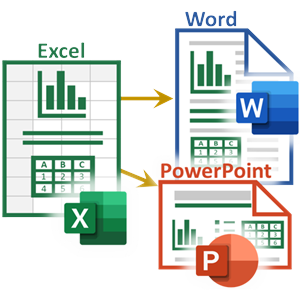 Template-based Word or PowerPoint Document Generation from Excel